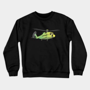 Green and Yellow Helicopter Crewneck Sweatshirt